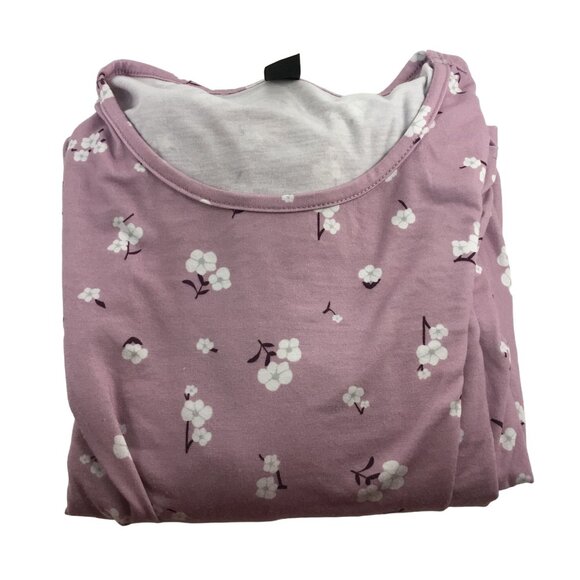 EMERY ROSE PURPLE FLORAL DRESS WOMENS SIZE LARGE - Picture 3 of 4